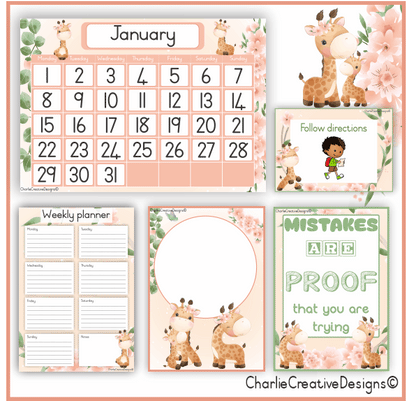 Giraffe classroom theme