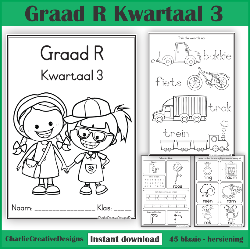 Graad R kwartaal 3 – Charlie Creative Designs