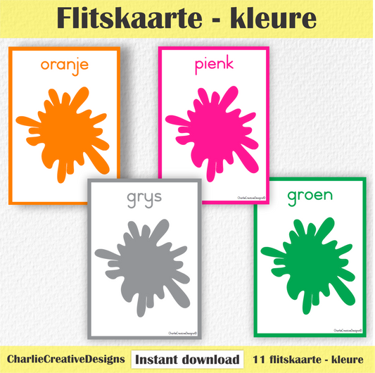 Flitskaarte - kleure