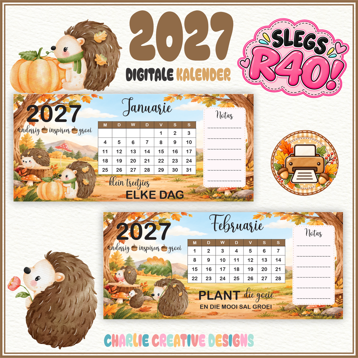 Krimpvarkie kalender 2027