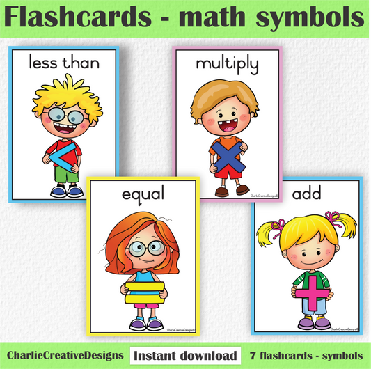 Flashcards - Math symbols