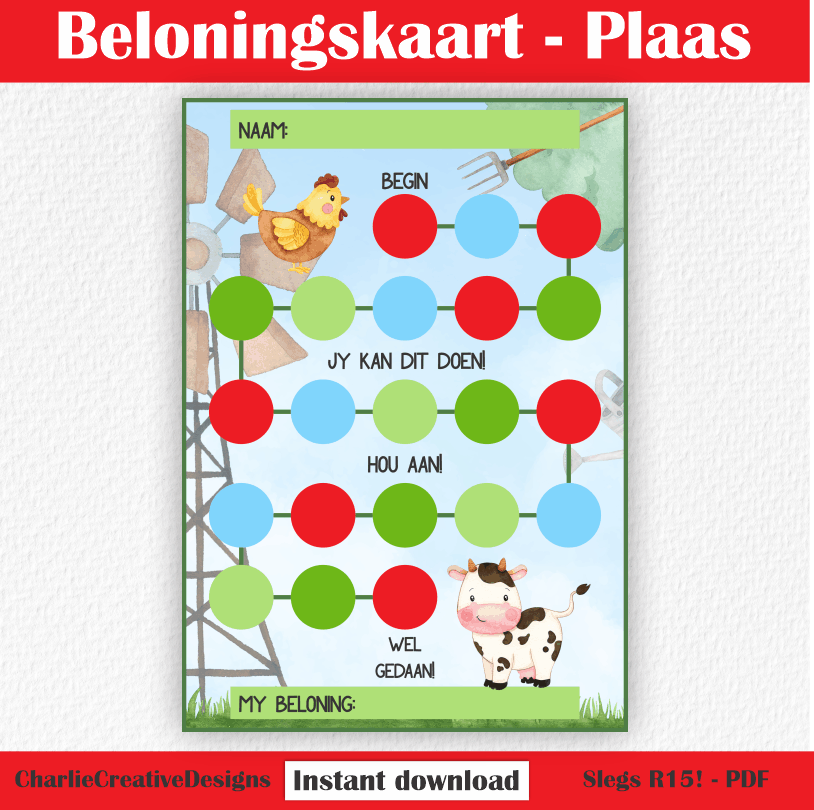 Beloningskaart - Plaas