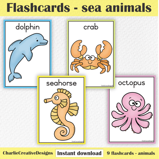 Flashcards - Sea animals