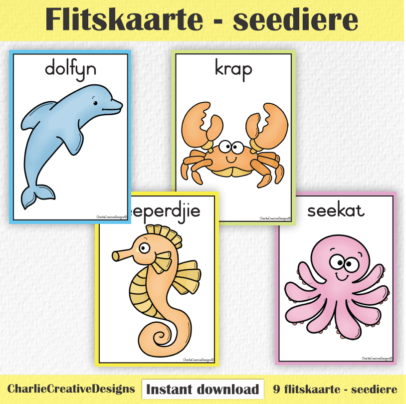 Flitskaarte - Seediere