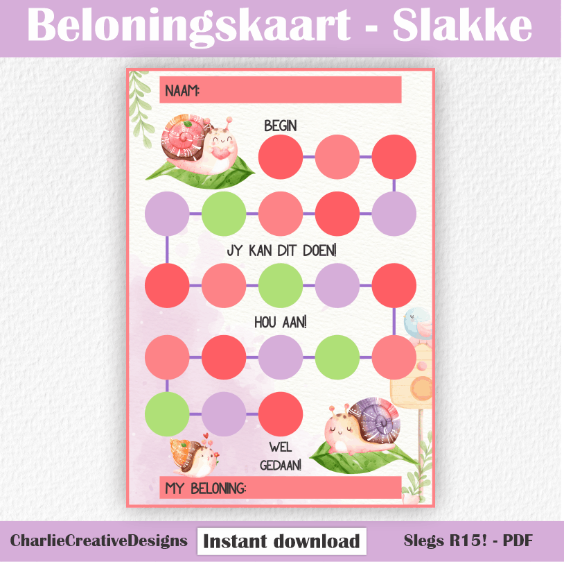 Beloningskaart - Slakke