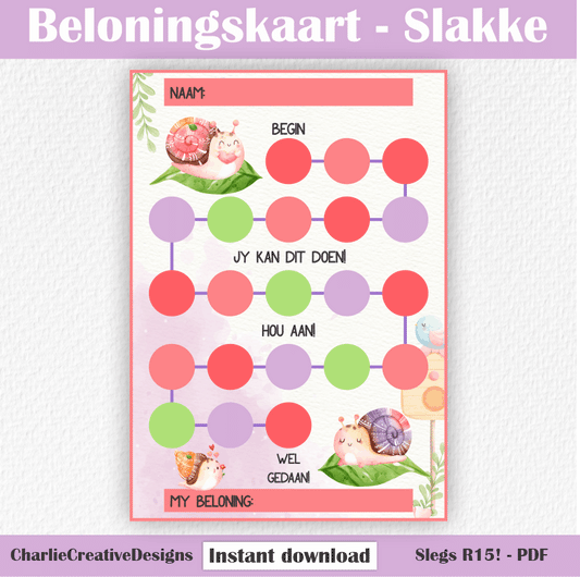 Beloningskaart - Slakke