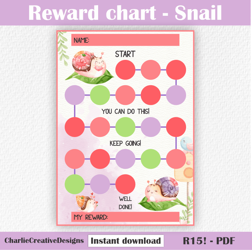 Reward chart - Snail