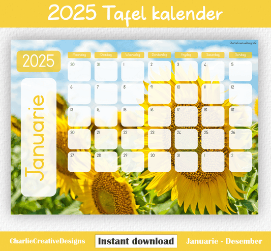 Sonneblom 2 kalender 2025