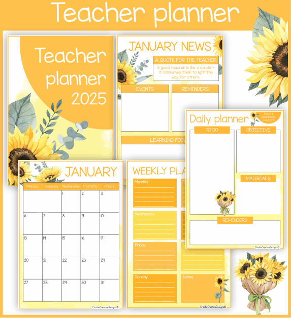 Teacher journal - Sunflowers