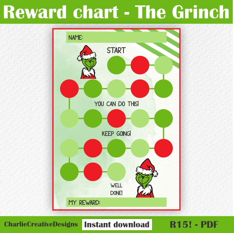 Reward chart - The Grinch