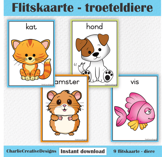 Flitskaarte - Troeteldiere