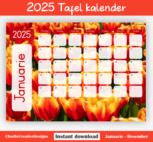 Tulpe kalender 2025