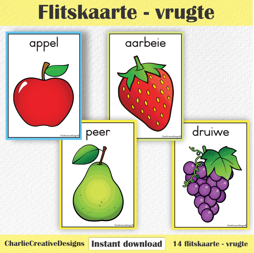 Flitskaarte - Vrugte