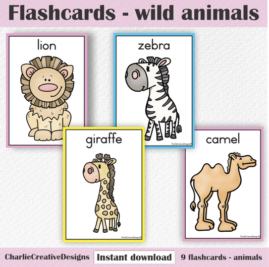 Flashcards - Wild animals