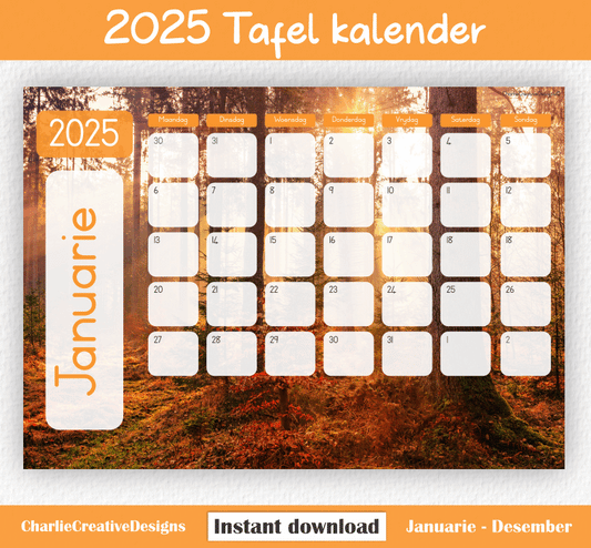 Woud kalender 2025